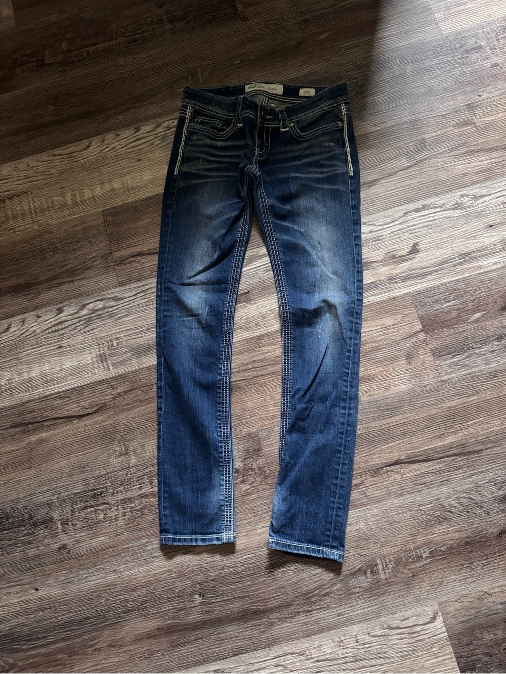 Buckle BKE Dark Blue Low-Rise Slim Jeans